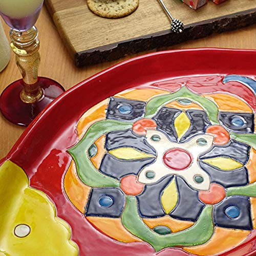 イタリア皿 オーバル皿 25cm マヨリカ焼き イタリア陶器 ひまわり 向日葵